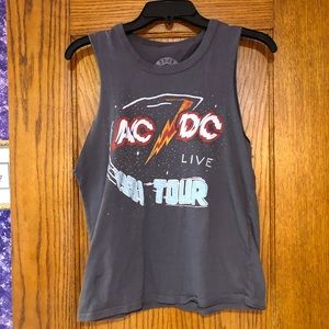Band tee ac/dc muscle tee